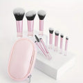 10-Piece Mini Travel Makeup Brush Set