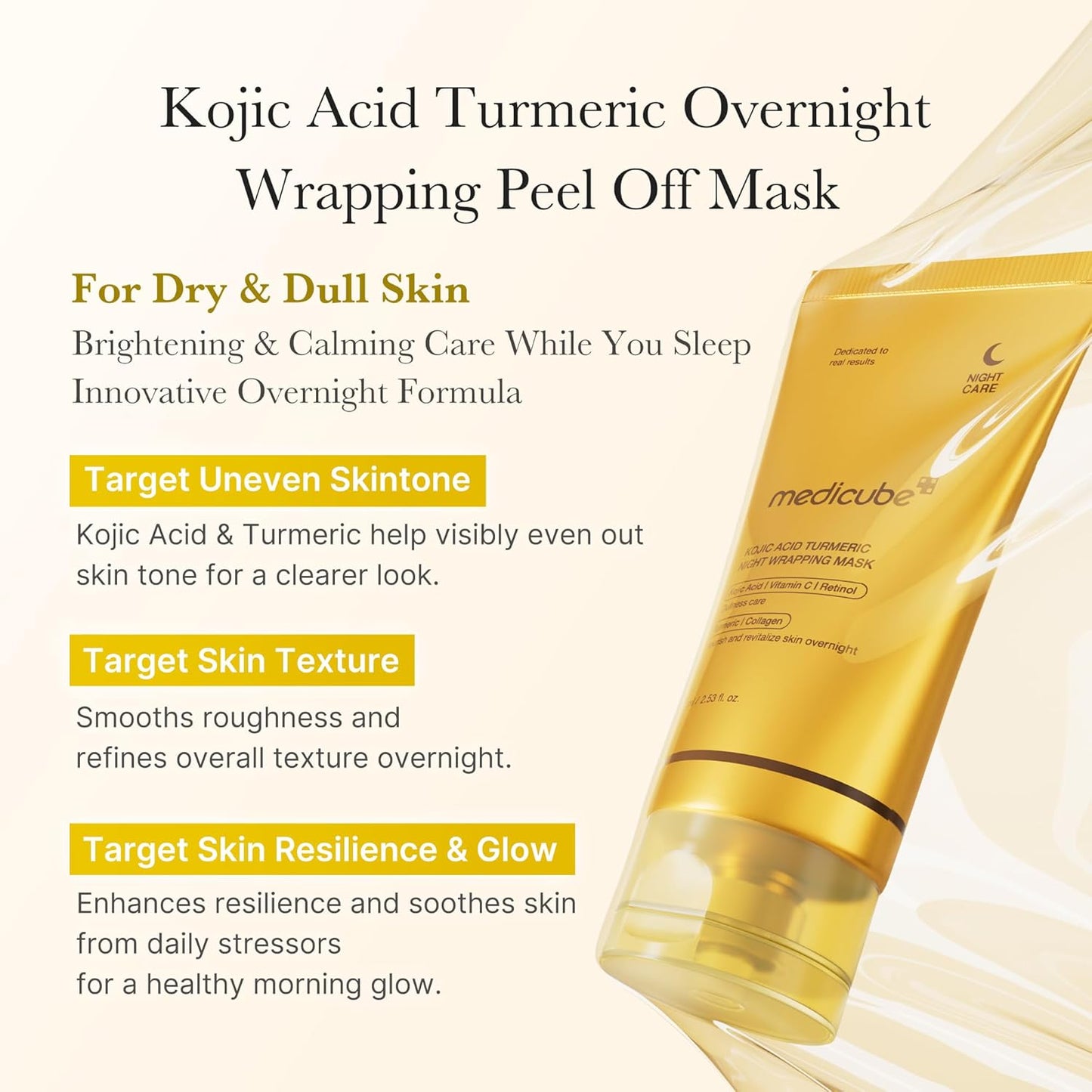 MEDICUBE TURMERIC COLLAGEN NIGHT MASK